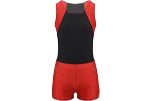 Kaerm Kinder Jungen Turnanzug Gymnastikanzug Ärmellos Sport Overall Jumpsuit Kurz Mit Shorts Fitness 2tlg Sportbekleidung Sportswear