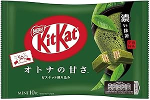 KITKAT Kit Kat NESTLÉ Mini Tavoletta di Cioccolato Adulto Dolcezza Matcha Scuro 10