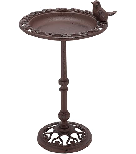 L'Héritier Du Temps Tuteur Bain D'oiseaux à Piquer - Marron