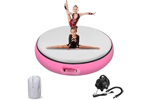 FBSPORT Gonflable Air Spot, 140x20cm Tapis de Gymnastique Gonflable, Rouleau d'air Piste d'air Gonflable avec Pompe Cylindre de Gymnastique, Tapis de Gym Gonflable, Convient à la Gymnastique