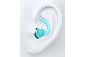 SUPCEAT Tapones para los oídos para dormir y protección auditiva, 2 tamaños, lavables y reutilizables, de silicona, para dormir, festivales, conciertos, trabajar, aprender