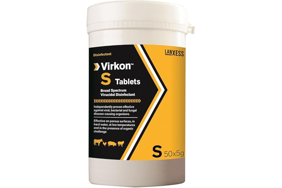 Virkon S Broad Spectrum Virucidal Disinfectant Tablets, Pack of 50