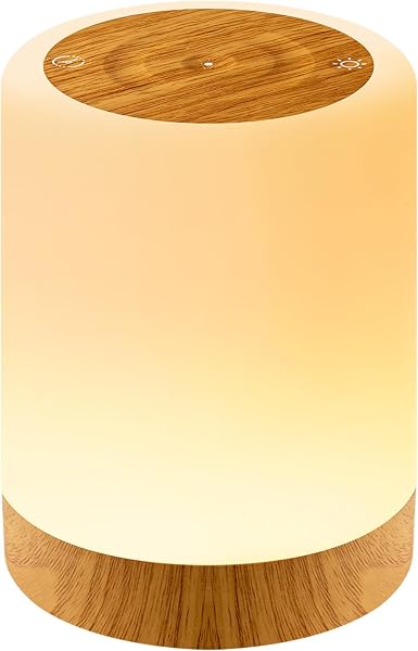 Auxmir Nachtlicht Nachttischlampe Touch Dimmbar mit 256 RGB Farben 5 Modi, 3000mAh Tischlampe Kabellos USB Aufladbar Timing Funktion, Tragbar LED Lampe Stilllicht Kinder für Schlafzimmer Wohnzimmer - 1