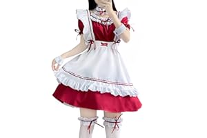 Aurueda Anime French Maid Dress śliczna sukienka pokojówka Cosplay sukienka na Halloween kostium pokojówka zestaw