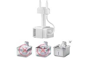 DownyPaws Pompe pour Fontaine à Eau pour Chat, pour WFP6-FSS série Tout INOX, Blanc