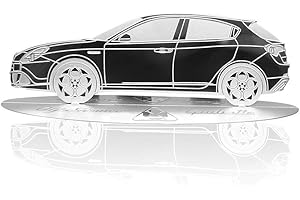 4R Quattroerre.it Modèle Sagoma incise Auto Alfa Romeo Giulietta en Acier Inoxydable