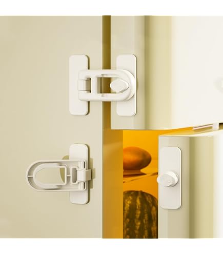 Lot De 2 Serrures De Réfrigérateur Avec Code - Sécurité Enfant Sans Perçage, Serrure Armoire Et Tiroir Pour Bébé