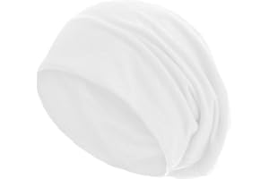 style3 Bonnet Unisexe Slouch Beanie en Jersey Respirant, Fin et léger