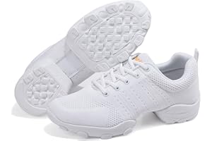 FORCEROUTE Platform Dance Shoes,Dance Sneakers,dancing Shoes Man,latin Dance Shoes For Man,Split Sole,Breathable,Lightweight,Cushion,for Jazz,Hip Hop,ballroom Dance,Outdoor,Walking,Sport