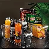 Meleni Home 2nanli Buzdolabı D&uuml;zenleyici - Şeffaf Buzdolabı İ&ccedil;i D&uuml;zenleyici Organizer, Meleni Home