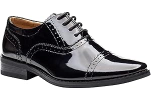 Paisley of London, Boys Leather Wedding Shoes in tan or Black, Child 8 - UK 6