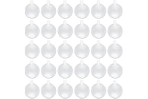 EUPSIIU 30 Pièces Hochets Accessoires, Sifflets Couineurs, 30mm Squeaker Plastique Grelot, Bruit Maker, Jouet Qui Fait du Bruit Remplacement pour Chien ou Bébé (Clair)