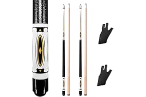 RAYNA GAMES Pool Queue, Billard Queue Satz 2, Pool Queues Pool 58" Queue Stöcke,Billardqueue mit Edelstahl Gelenk Erwachsene Kanadischer Ahornholz Pool Cues für Billiard Cue für Billard Enthusiasten