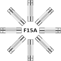 10-Pack 30 Amp Fast Blow Ceramic Fuses - 250V, 6x30mm Size (F30L250V) For Electronics & Appliances