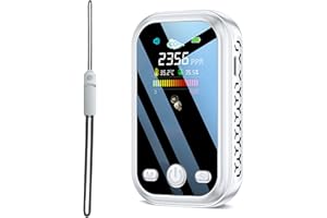 GOYERRNES Mini Detector de CO2, Monitor de CO2 portátil Monitor de Calidad del Aire Interior 3 en 1 Detector de dióxido de Carbono con Temperatura (°C/°F) y Sensor de Humedad Analizador de Aire