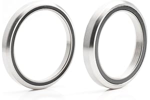 FUSHIBEARING ACB3544 ACB3344 Lot de 2 roulements de direction pour vélo de route 33 x 44 x 6 mm 35 x 44 x 5,5 mm 36 x 45 ° Acier chromé Jeu de roulements supérieur inférieur ACB