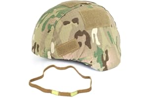 WTZWY Tactical Camouflage Mich 2000 Schnelle Helmabdeckung mit Cat Eye Helmband, Outdoor Sports Airsoft Helmzubehör (ohne Helm)