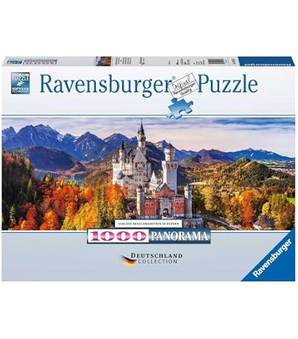 Vista aerea del castello di Neuschwanstein - Giochi Puzzle