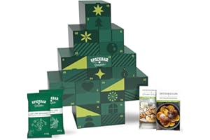 ‎SPICEBAR GEWÜRZKÜCHE Spicebar Bio Adventskalender | 24 BIO-Gewürze | Gewürze und Rezepte für Männer und Frauen | ideal als Geschenk