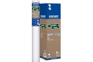 4 rullar Variovlies PLANO SUPERWEISS 20 m x 0,75 m, kan målas över 100 % fleece
