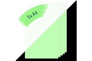 lumentics Papier świecący premium – zielony – DIN A4-5 – świeci w ciemności – długo świecący – papier do zadrukowania – pigmenty UV – wszechstronne zastosowanie