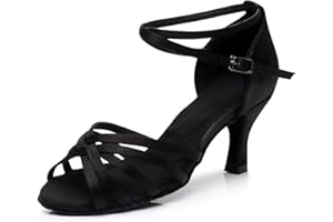 PADGENE Chaussures de Jazz pour Femmes, Baskets à Lacets-Coussin Respirant Dames Semelles Divisées Chaussures de Danse de Marche Sportive