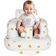 AirSwim Inflatable Baby Chair, Baby Inflatable Seat for Babies 3 Months and Up Summer Inflatable Baby Seat for Sitting Up, Blow Up Baby Floor Seat with Built in Air Pump, Tiger