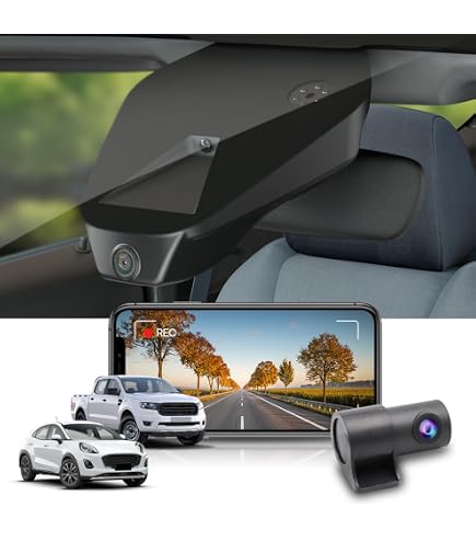 Fitcamx Dash Cam Porsche Dashcam Fitcamx 4K Pour Porsche 718/911 - Intégrée OEM - WiFi - Mode Stationnement - Carte 64Go Dashcam Auto