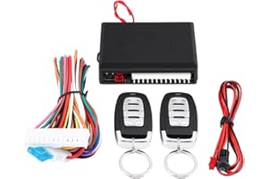 ‎DEWIN DEWIN Zentralverriegelung Universal, Auto Universal Zentralverriegelung Autoschlüsselloses Zugangssystem Türschloss Zentralverriegelung Fernbedienungssatz