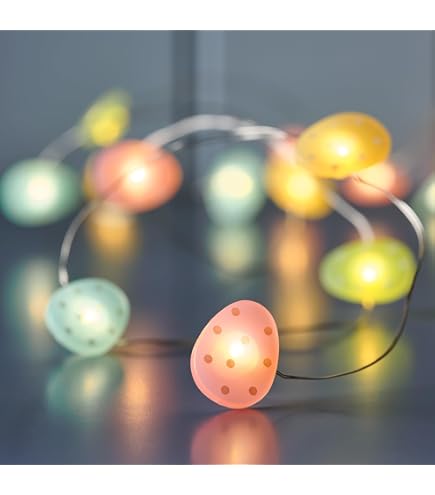Lichtsnoer voor Pasen, led-lichtsnoer, 10 leds, kleine gele kip