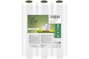 VIAIK Sacchetti Sottovuoto Alimenti, Rotolo Sottovuoto Alimenti Senza BPA, 28 x 300 cm, Sacchetti per Sottovuoto Alimenti Resistenti Alle Lacerazioni, Adatti per Cottura Sous Vide e Conservazione Bags