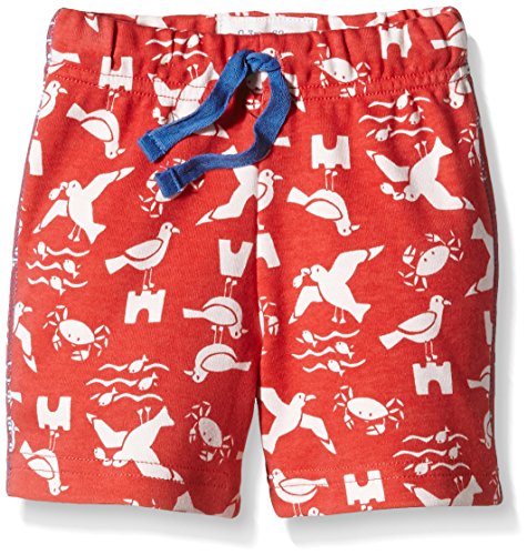 Kite Baby-Boys Seagull Shorts Animal Print Shorts, Red, 6-9 Months (Manufacturer Size:6-12M))
