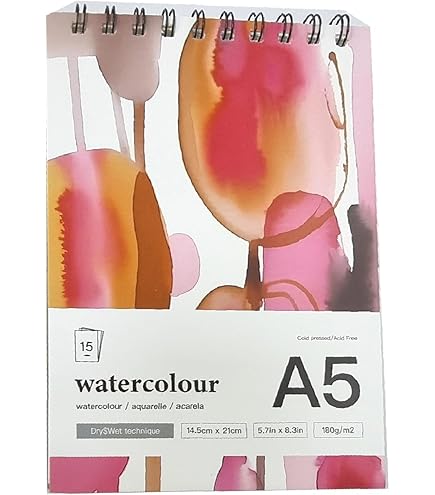 Sketch & Note Notebook Set - 2 A5 Notebooks, 125gsm Paper For Drawing & Writing
