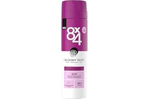 ‎BEIERSDORF 8X4 Bloomy Beat Deospray, Deodorant mit blumig-orientalischem Duft, blumiges Deo ohne Aluminium (ACH) mit 48h zuverlässigen Schutz (150 ml)
