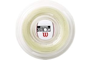 WILSON Bobine de Cordage pour Raquettes de Tennis, Sensation, Calibre 16 (1,30 mm), Vert Fluo, WR830180116