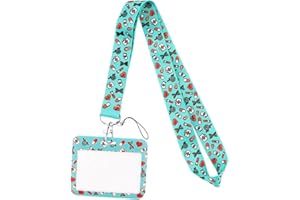 LJFEA Porta Tarjetas Identificativas + Lanyard - Tarjetero colgante - Funda tarjeta identificación - Portatarjetas con Varios Diseños y Colores.-Enfermera, tipo B