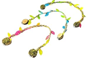 Opus Vita Jumping Spider - Rope bridges with Twine - Spider Enclosure Decor - Professionally made to cleverly attach to your Insect Enclosure Natural Twine/Rainbow 3 Pack