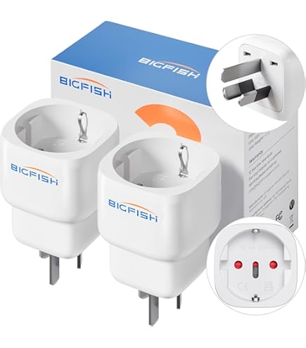 Kwmobile 2x Travel Plug Type I - Ideal For Travel In Australia