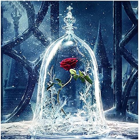 Red Rose 5D Diamond Painting Embroidery Cross Stitch DIY Handmade Art Craft Home Wall Decor (11.8"x 11.8")