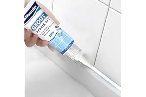 MALLBAOLA 2 StÜcke Fugen Reparatur Set für Fliesenfugen,Grout Repairs Renews, Reparaturmörtel, Fliesenmörtel, Dichtmasse zum erneuern der Fugen, schnell trocknende Fugenmörtel für Fliesen Für Küche & Bad