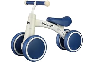 Itslife Bicicletta Senza Pedali per Bambini 1 Anni, Bicicletta Equilibrio con 4 Ruote per Ragazzi e Ragazze, Giocattolo per Bambini da 12 a 24 Mesi, Primo Bici Regalo di Compleanno