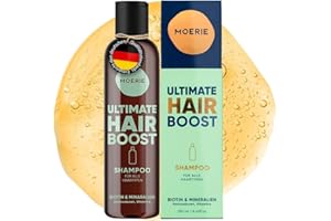 ‎MOERIE MOÉRIE Haarwuchsfördernde Mineralshampoo für längeres, dickeres und volleres Haar – vegane Haarprodukte, parabenfreie Haarprodukte, alle Haartypen, kehren Haarausfall um (Shampoo)