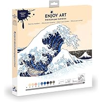 Peinture Par Numéro Enjoy Art 30x30cm - Sylvia - Kit Complet Avec Pinceaux Et Peinture