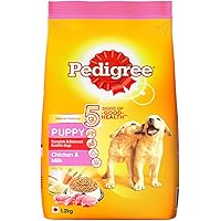 Pedigree Puppy Dry Dog Food- Chicken & Milk, 1.2kg Pack