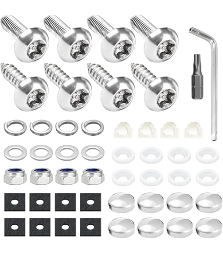 Kit 4 Rivetti Per Targa 50cc - Bianchi, Per Scooter E Moto, Fissaggio Sicuro