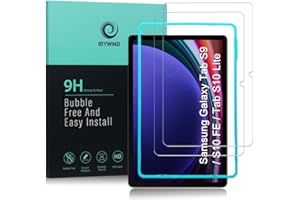 Ibywind Vetro Temperato per Samsung Galaxy Tab S9/Tab S10 FE/Tab S10 Lite,2 Pezzi Durezza 9H PellicolaProtettiva con Facile da installare,Compatibile con ImpronteDigitali,Antigraffio,Senza Bolle