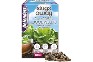 Defenders All-Natural Slugs Away Wool Pellets – 1 Litre, Slug Deterrent, Protect Gardens and Plants From Slugs and Snails