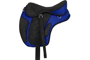 A&M Reitsport Baumloser Wanderreit Sattel Liberty Schwarz/Blau NEU+ Zubehör, Größe:16 Zoll