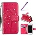 Produktbild Leder Hülle für Samsung Galaxy S5 Mini,Für Samsung Galaxy S5 Mini Hülle Silikon,Galaxy S5 Mini Flip Wallet Brieftasche PU Schutz Etui Cover Case,EMAXELERS Galaxy S5 Mini Hülle Anime,Galaxy S5 Mini Hülle Glitzer Bling Diamant Wishing Tree Muster Bookstyle PU Leder Wallet Case Handytasche mit Standfunktion Karteneinschub und Magnetverschluss Flip Etui Tasche für Samsung Galaxy S5 Mini,Rose Wishing Tree with Diamond