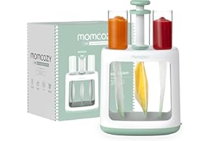 Momcozy Squeeze Station for Homemade Baby Food,Pouch Filling Station for Puree Food for Babies&Toddlers,No Food Splashing,Dishwasher Safe,BPA-Free,with Reusable Bags